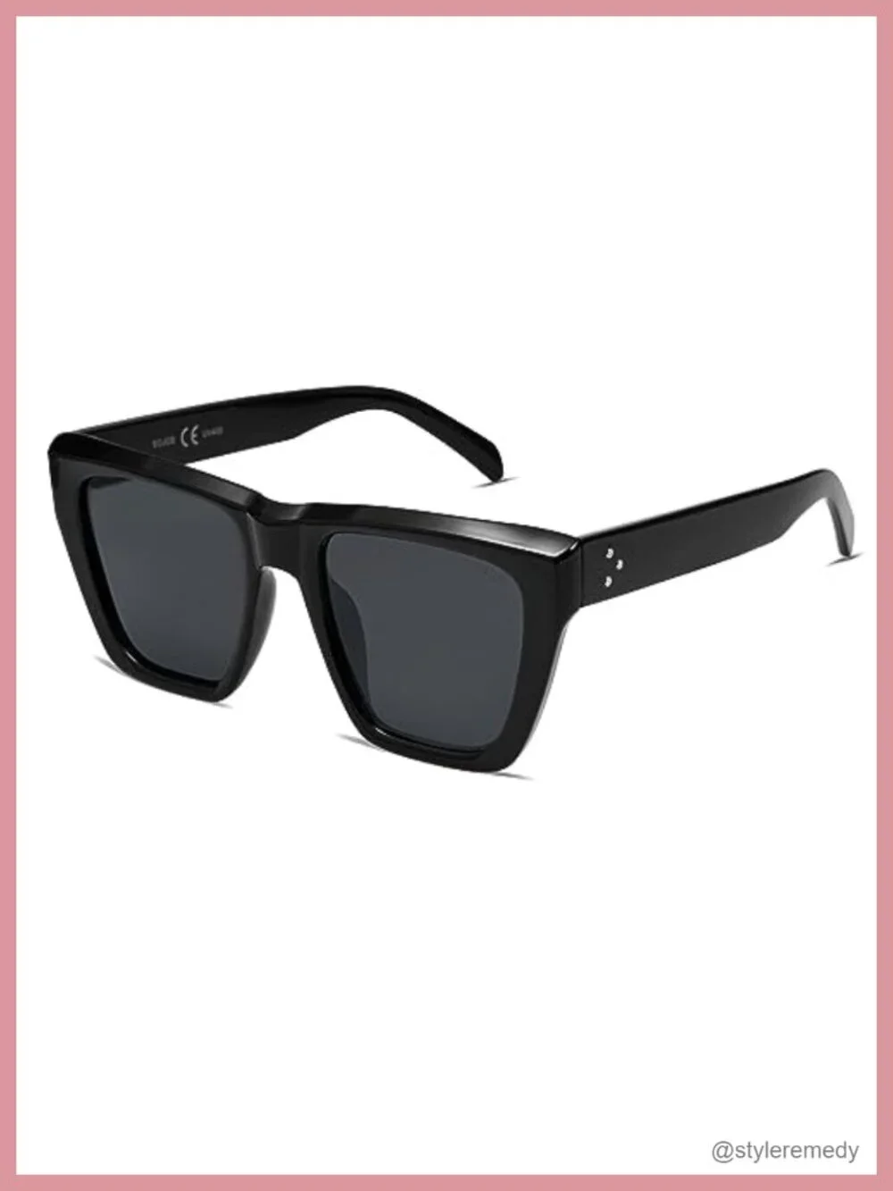 Oversized Square Cat Eye Polarized Sunglasses for Women